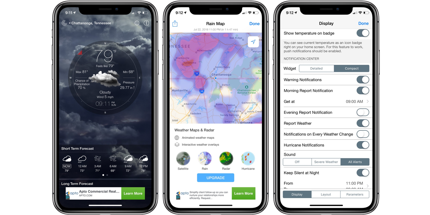 Weather alert app